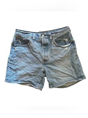 Levi's Premium 501 mid thigh jeans shorts